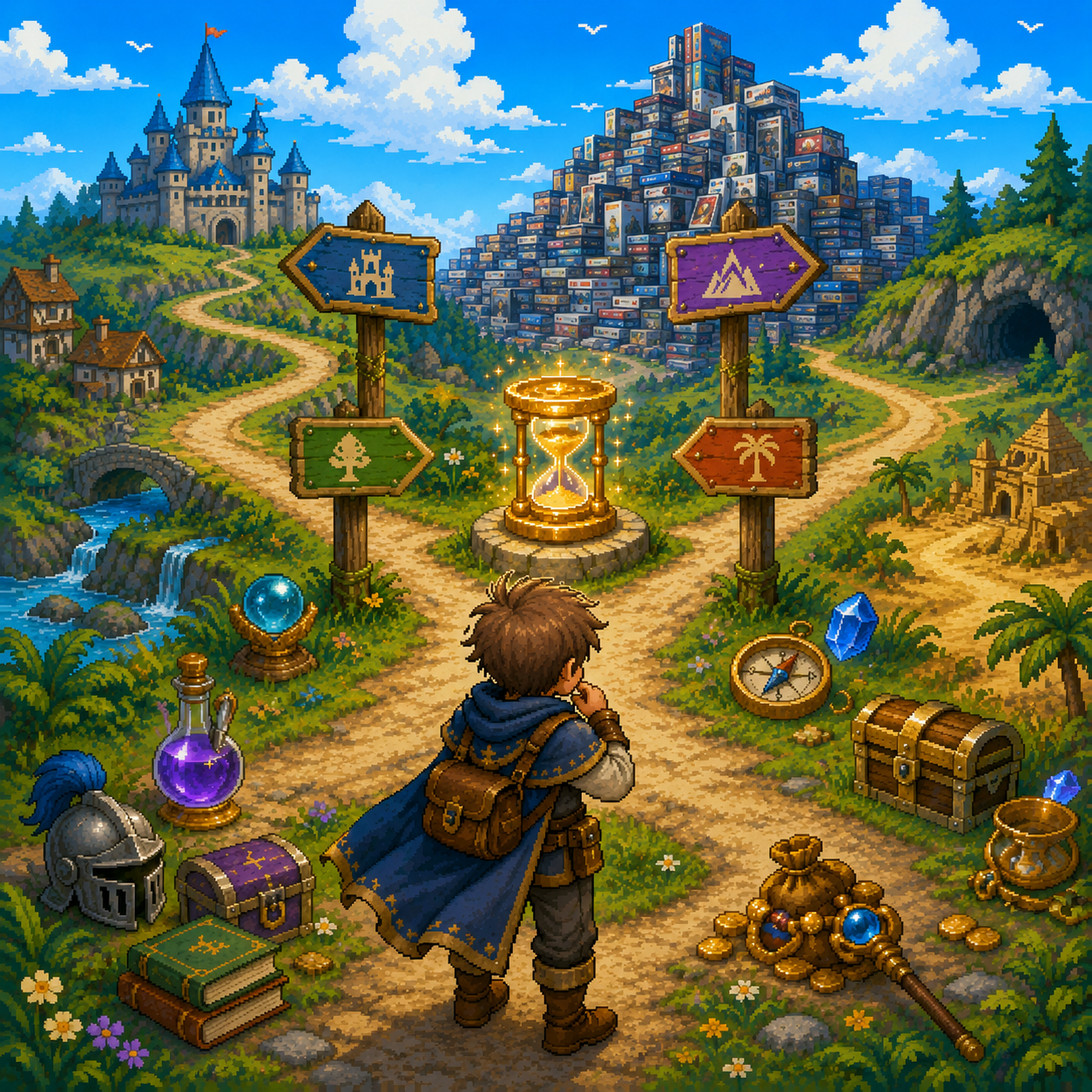 Steamプレイ時間診断のイラスト